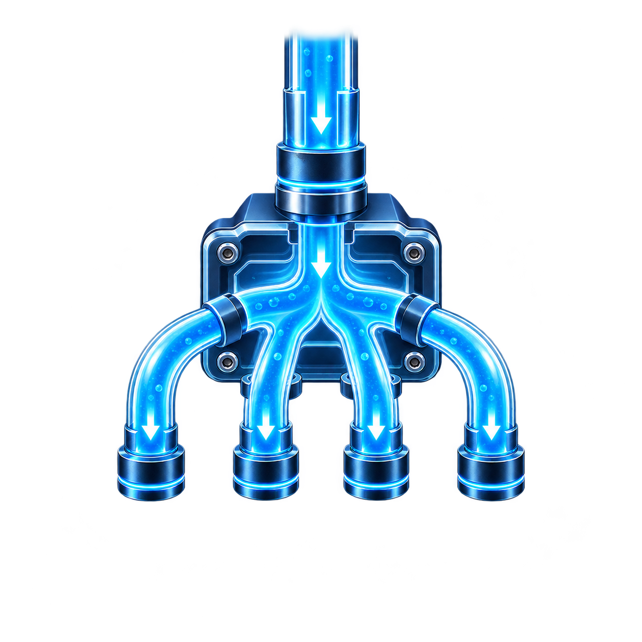 Distribute — move coolant where it needs to go